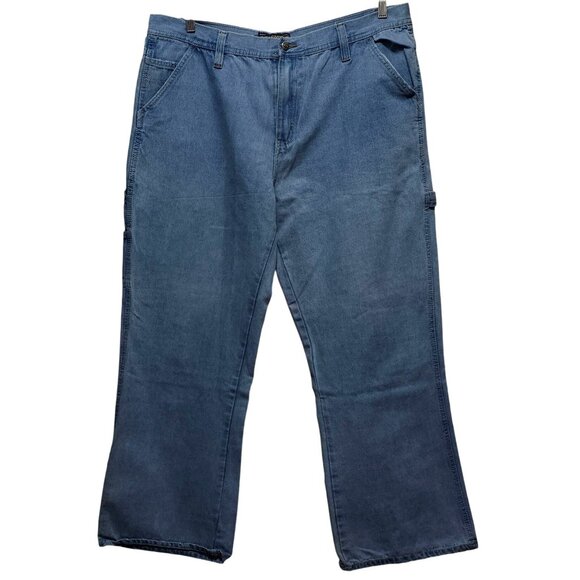 Steve & Barry's Carpenter Pants Men's 40X32 Relaxed Fit 100% Cotton Denim Blue W - Picture 1 of 8